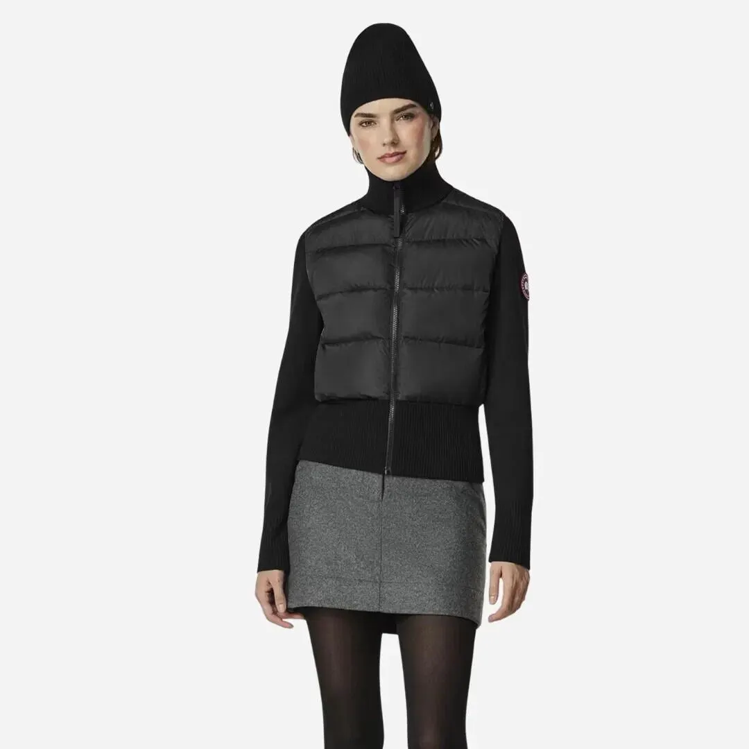 Hybridge Wide Quilt Knit Jacket - Black