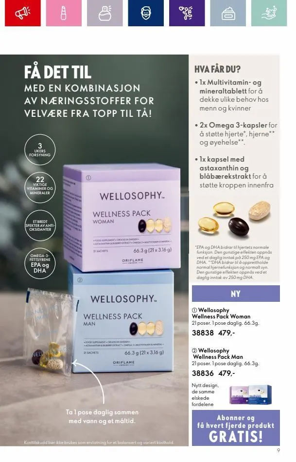 Oriflame kundeavis til 12.09.2023 fra 31. august til 12. september 2023 - kundeavisside 9