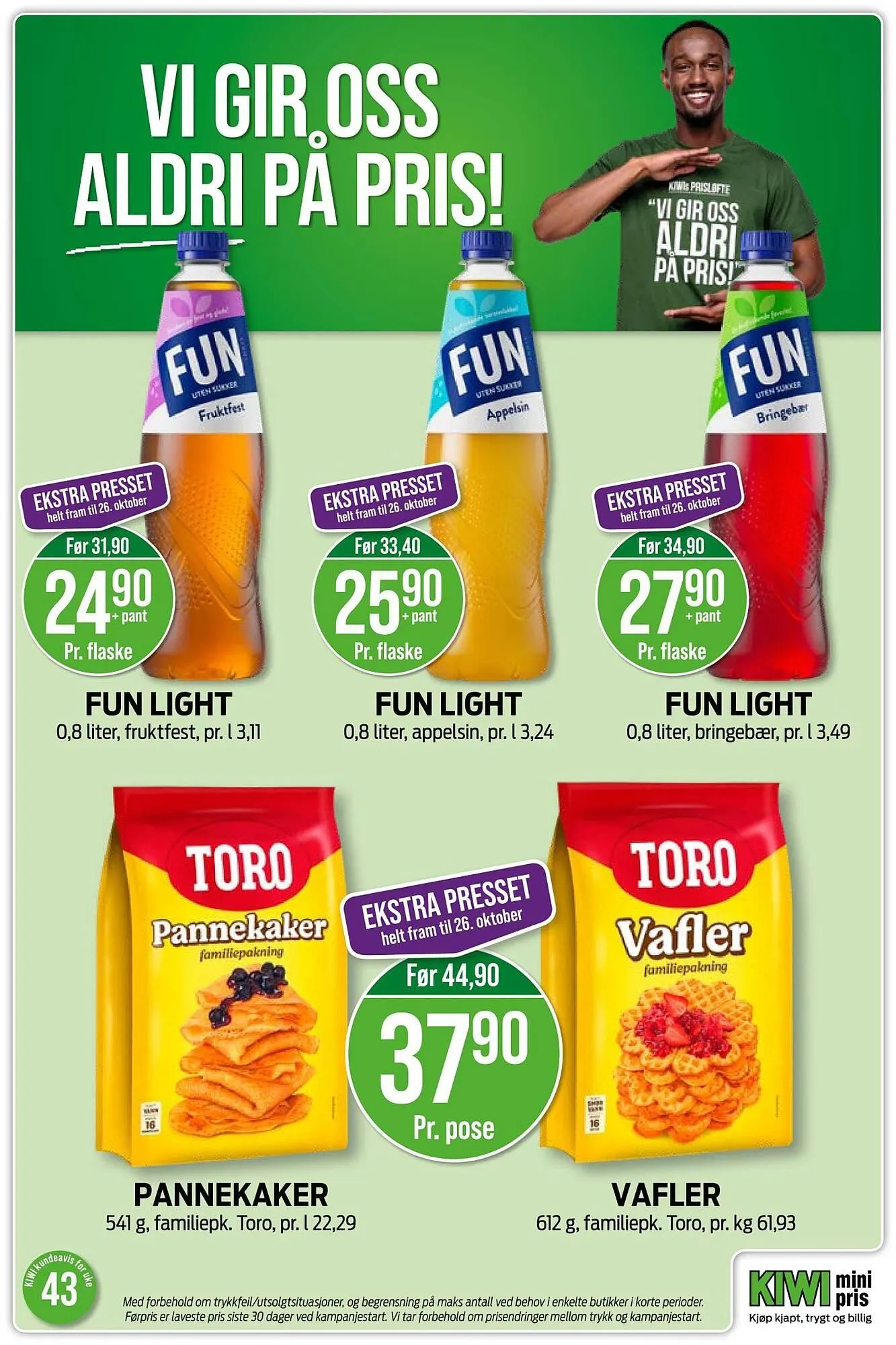 Kiwi kundeavis fra 20. oktober til 26. oktober 2025 - kundeavisside 17