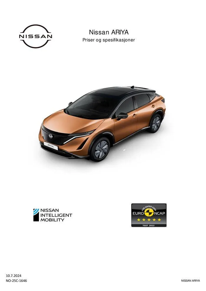 Nissan ARIYA fra 11. juli til 11. juli 2025 - kundeavisside 1