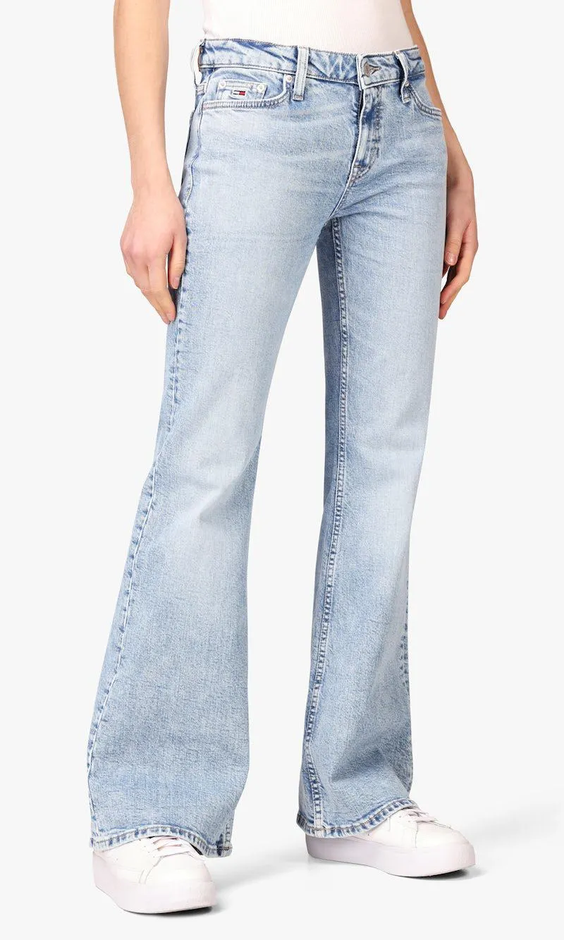 Sophie Low Rise Lys Blå Flare Jeans