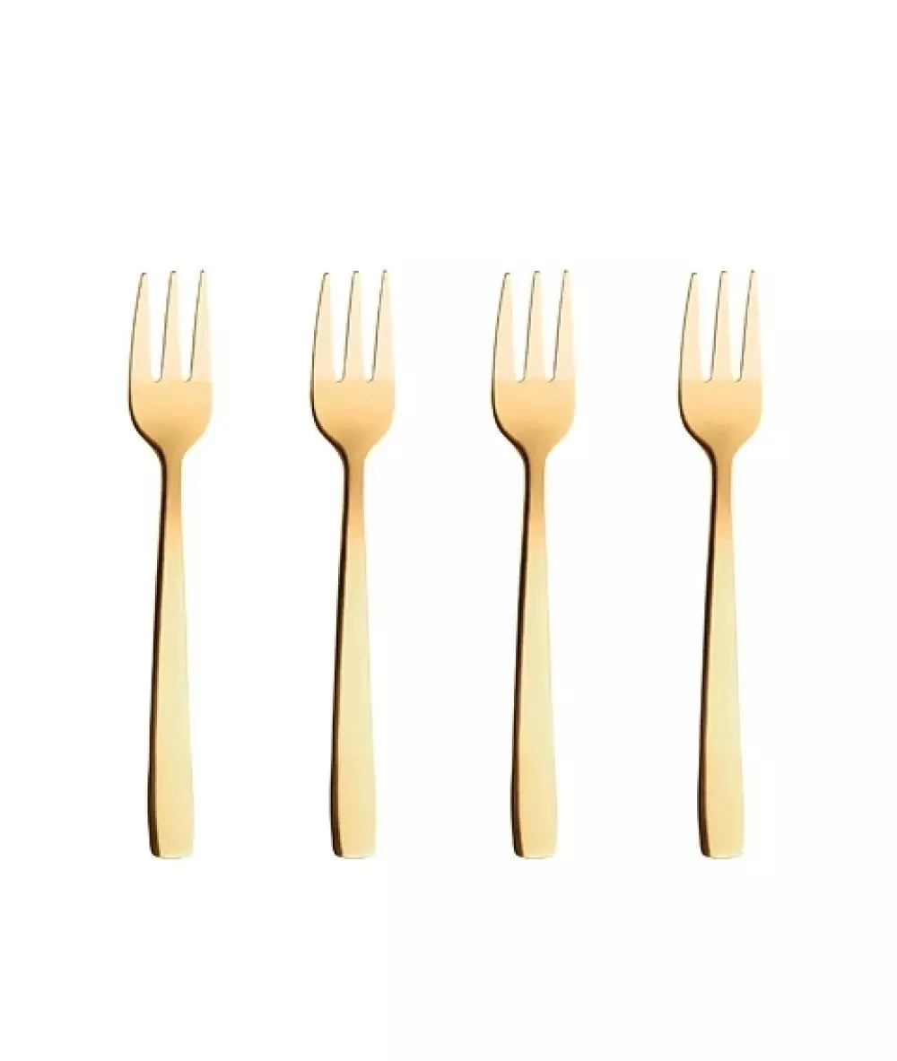 Raw Kakegaffel Gull 4stk