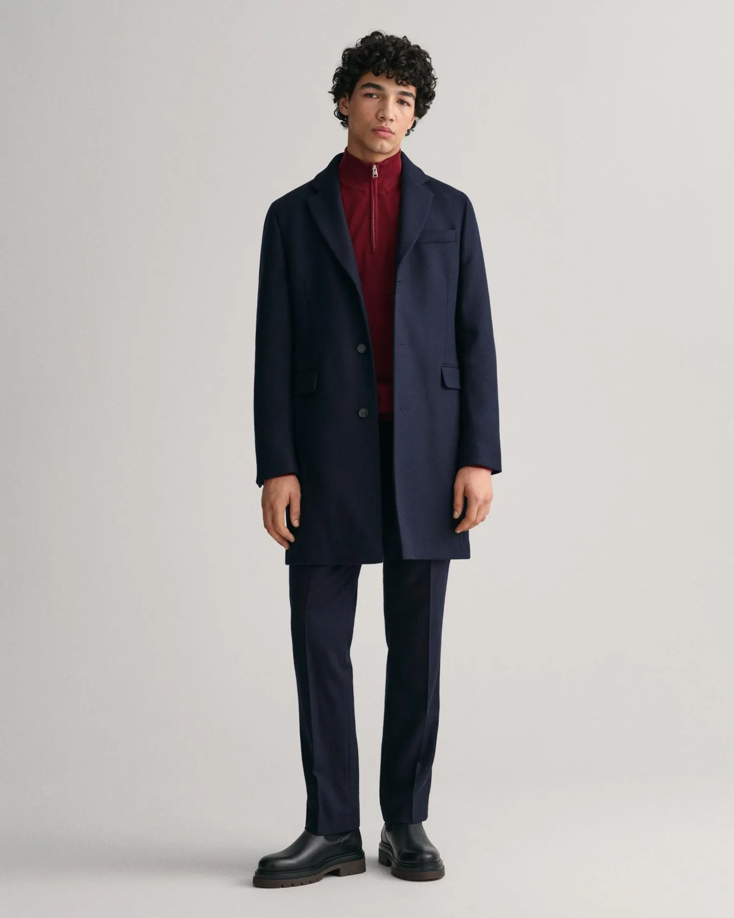 COTTON PIQUE HALFZIP