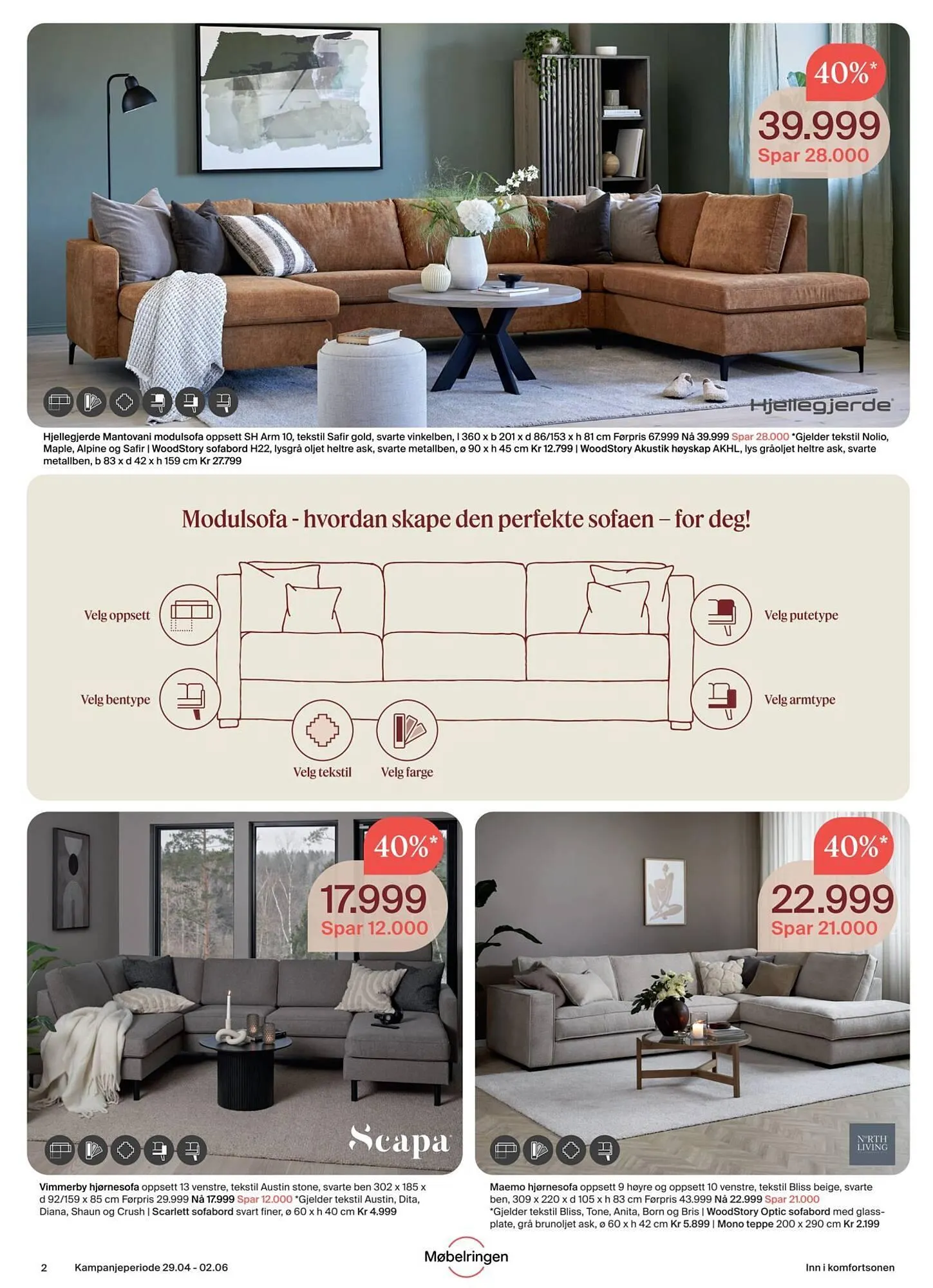 Møbelringen Kundeavis fra 28. april til 2. juni 2024 - kundeavisside 2