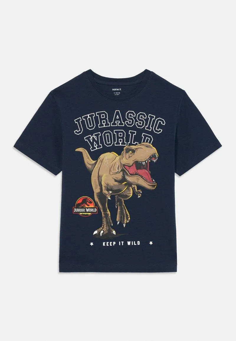 NKMDORREL JURASSIC - T-shirts med print - navy blazer