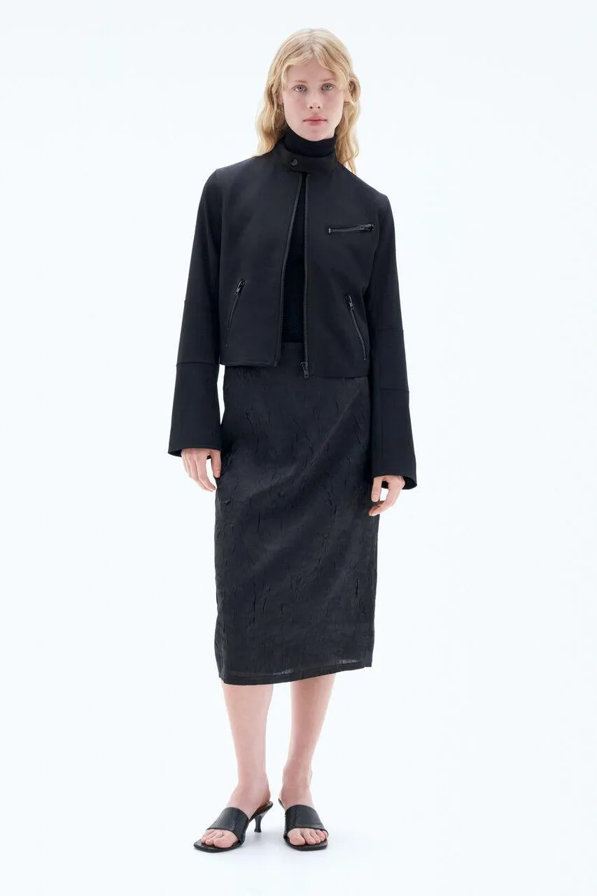 93 Twill Biker Jacket Black