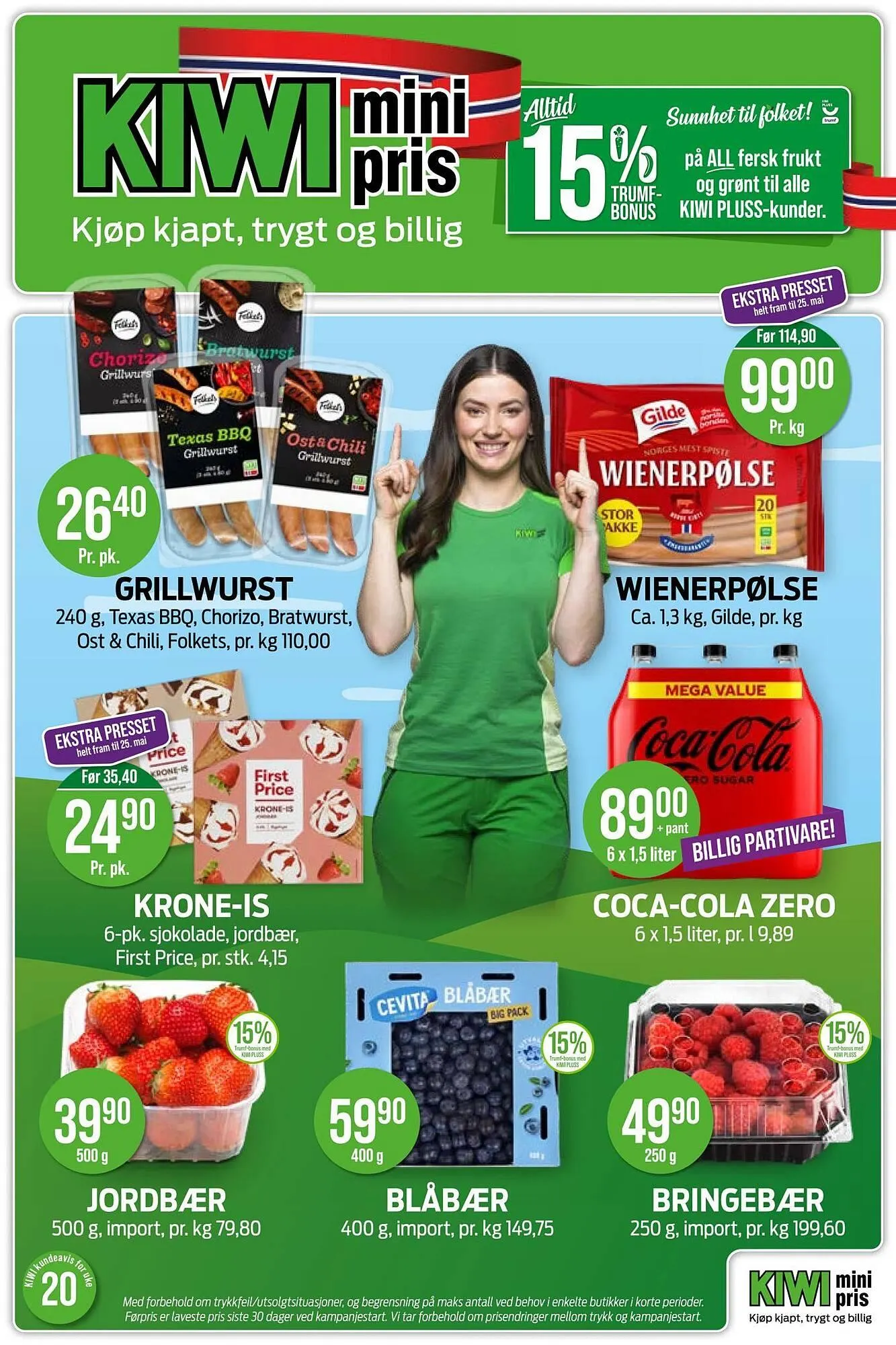 Kiwi kundeavis fra 11. mai til 18. mai 2026 - kundeavisside 1
