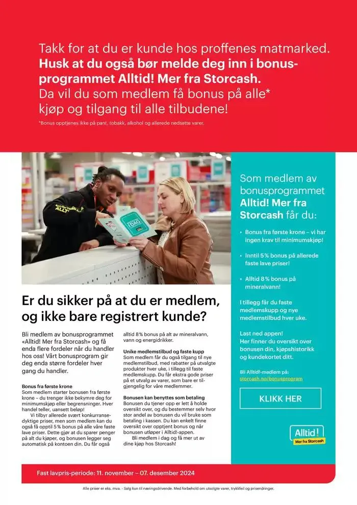 Alt du trenger, alltid billig. fra 18. november til 7. desember 2024 - kundeavisside 20