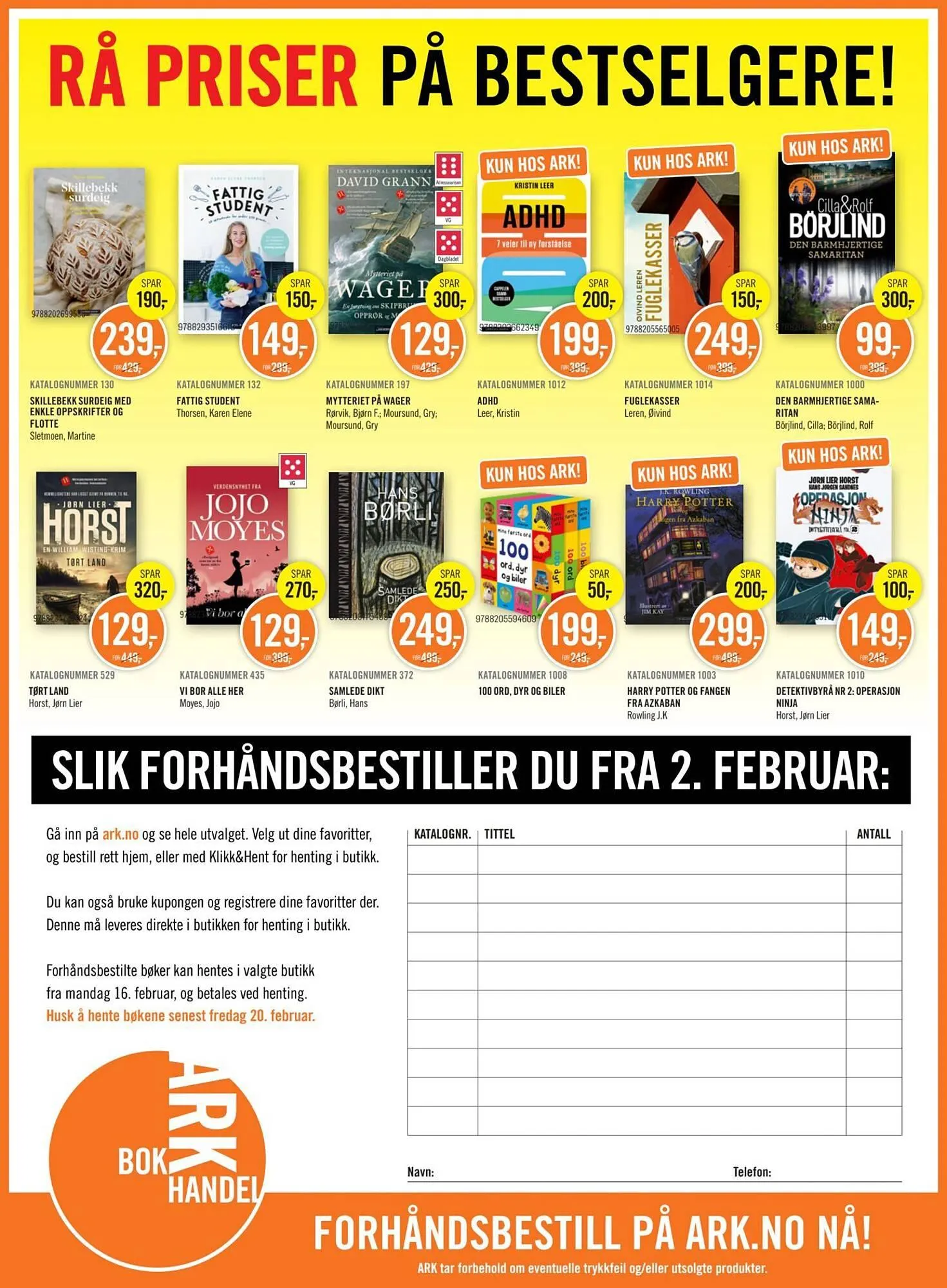 Ark Bokhandel kundeavis fra 16. februar til 9. mars 2026 - kundeavisside 60