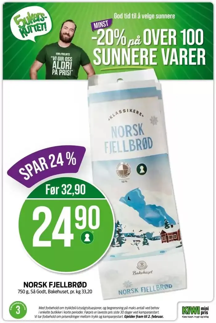 Kiwi Kundeavis fra 13. januar til 19. januar 2025 - kundeavisside 2