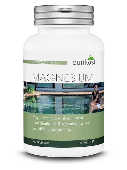 Sunkost Magnesium 180 tabletter