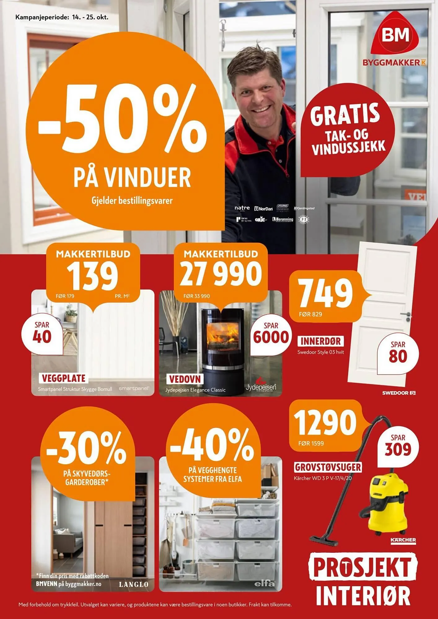 Byggmakker kundeavis fra 14. oktober til 25. oktober 2025 - kundeavisside 2