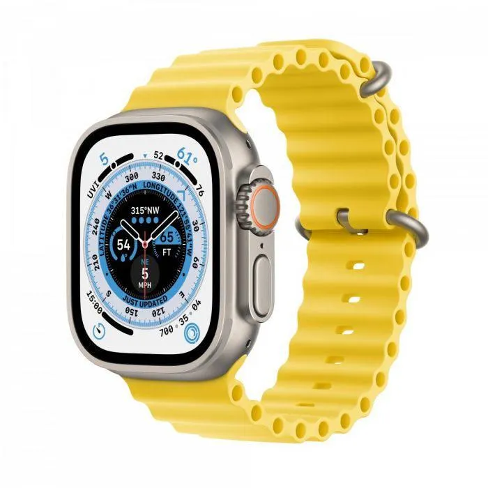 Apple Watch Ultra 49mm Titanium Yellow Ocean Band