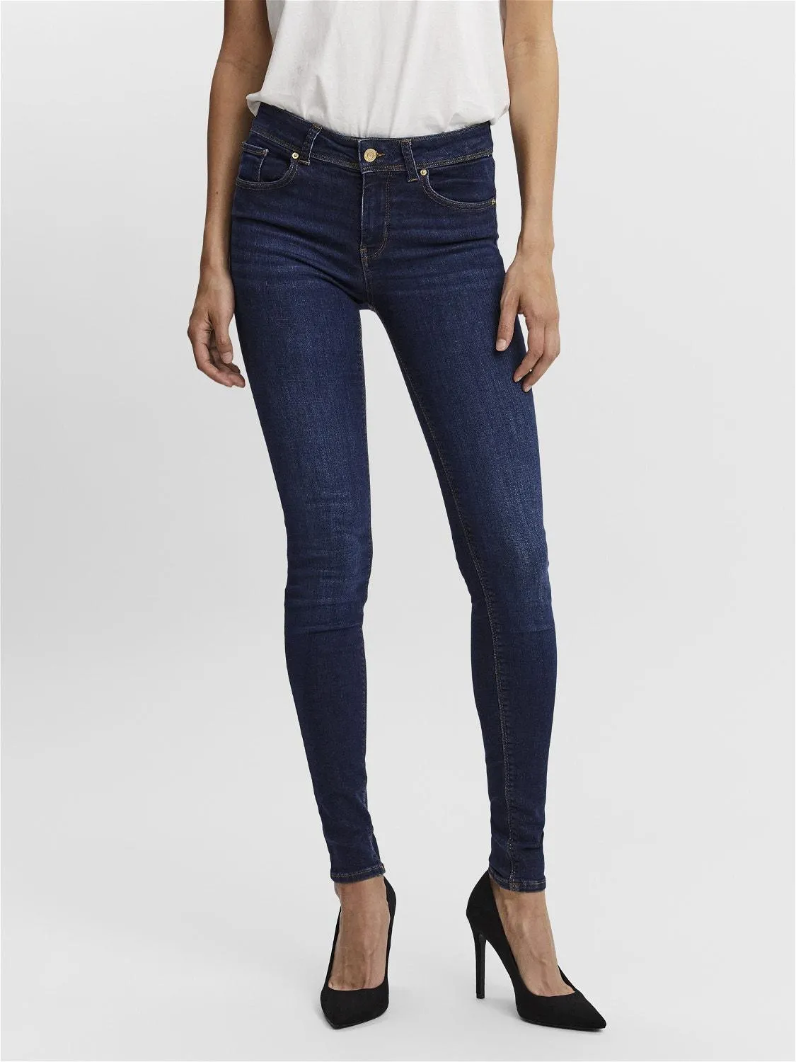 VMLUX Middels høyt snitt Slim Fit Jeans