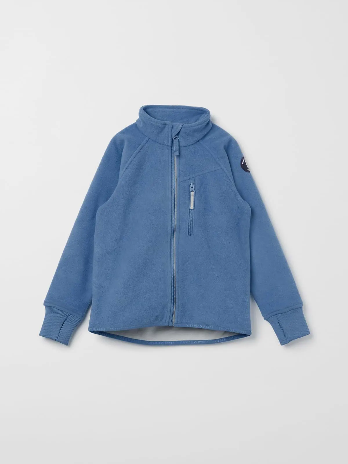 Vindtett vindfleecejakke ensfarget