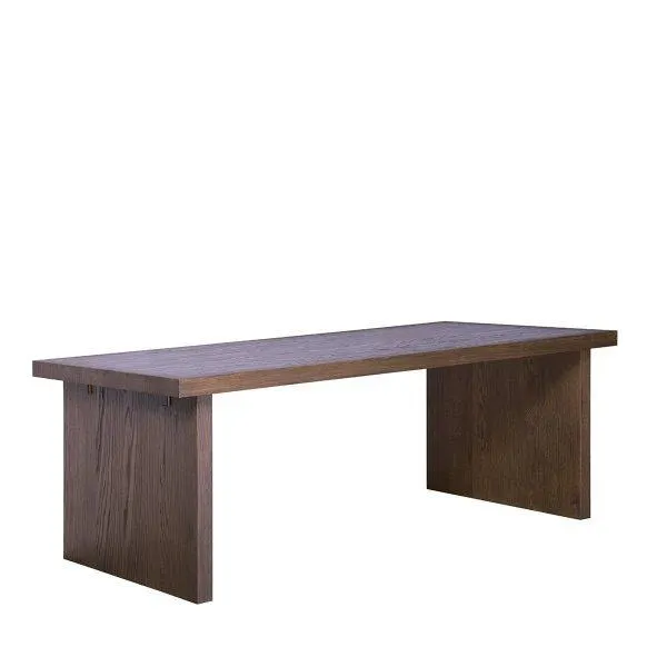 Geilo spisebord med 2 stk. tilleggsplater (røkt eik – 210/310×100)