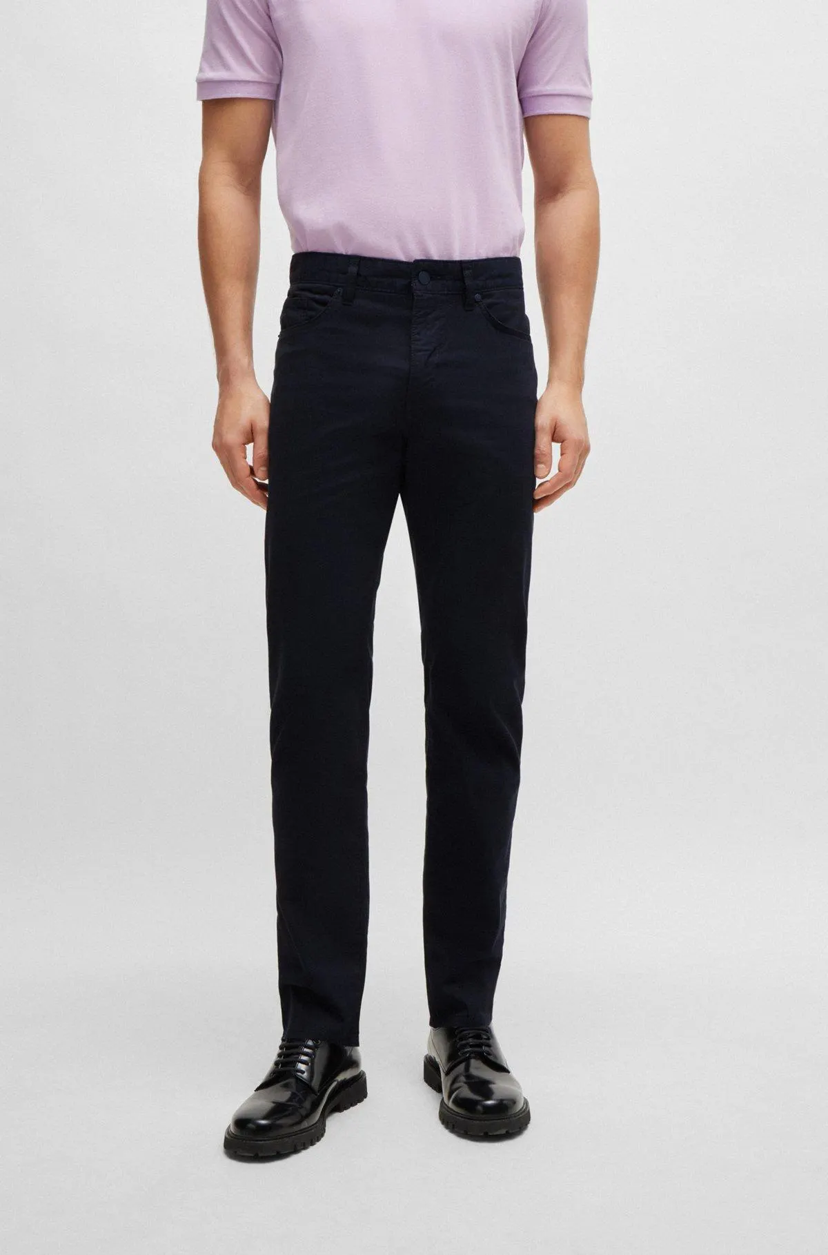 Slim-fit jeans in lightweight satin stretch denim