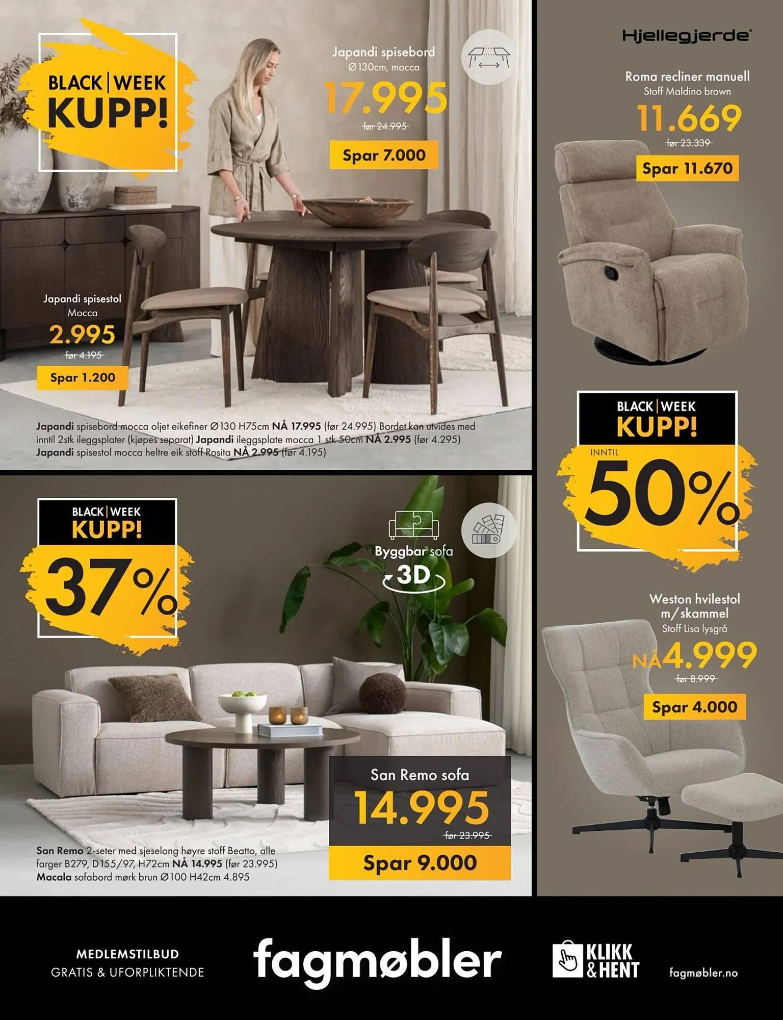 Fagmøbler kundeavis fra 1. november til 30. november 2025 - kundeavisside 24