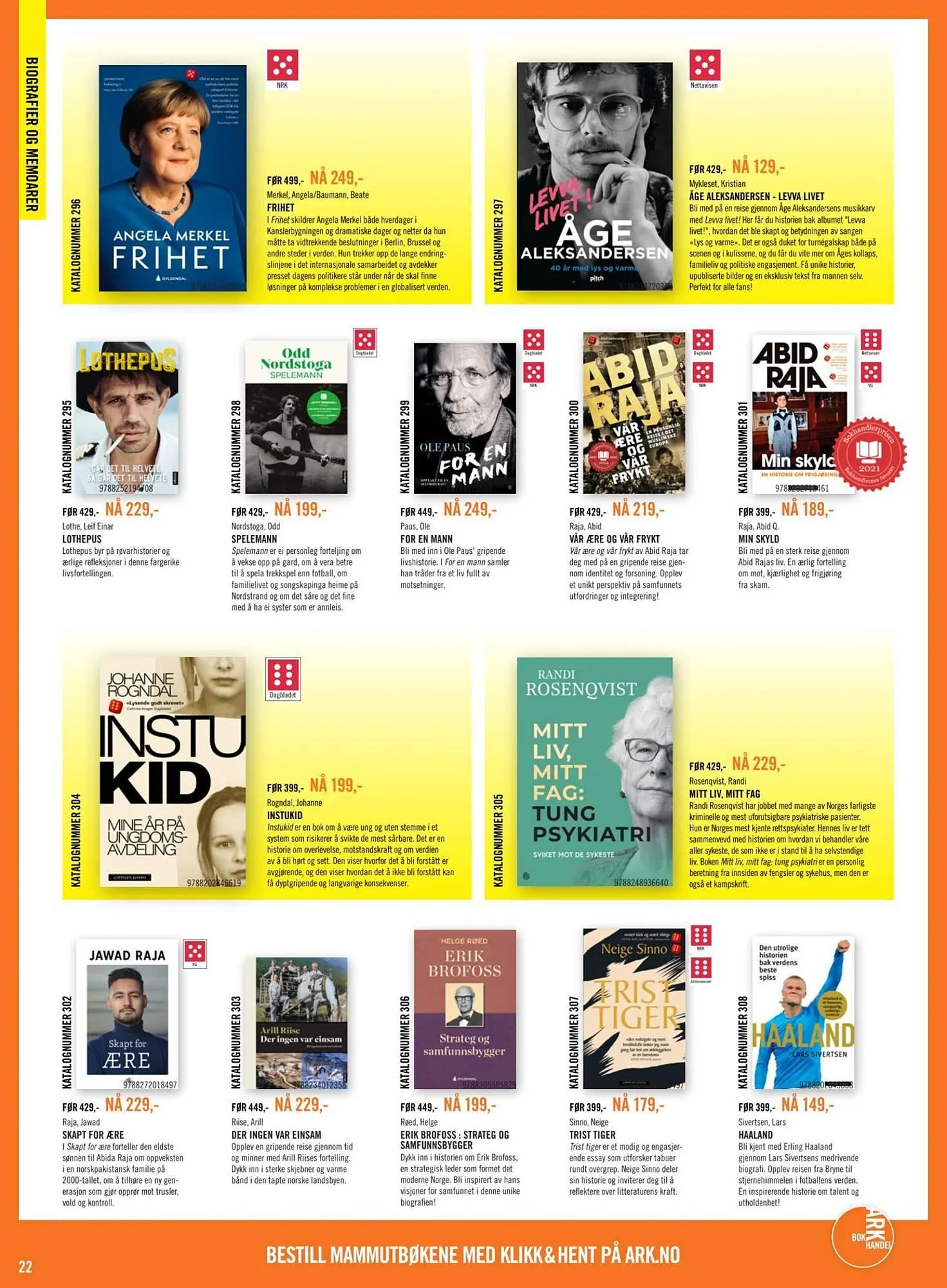 Ark Bokhandel kundeavis fra 16. februar til 9. mars 2026 - kundeavisside 22