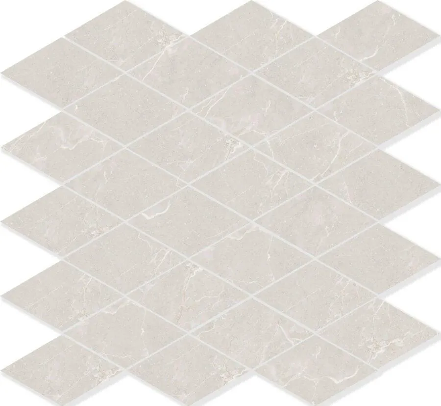 Belvedere Ivory Rombus Mix Polert/Matt mosaikk 30x30cm