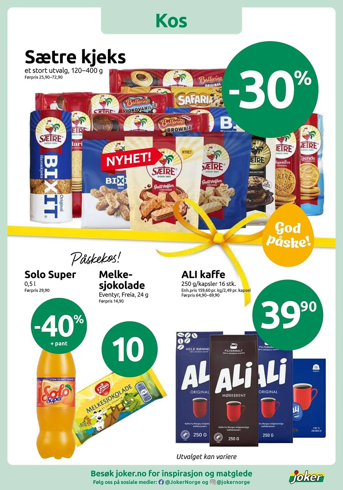 Joker kundeavis fra 30. mars til 4. april 2026 - kundeavisside 3