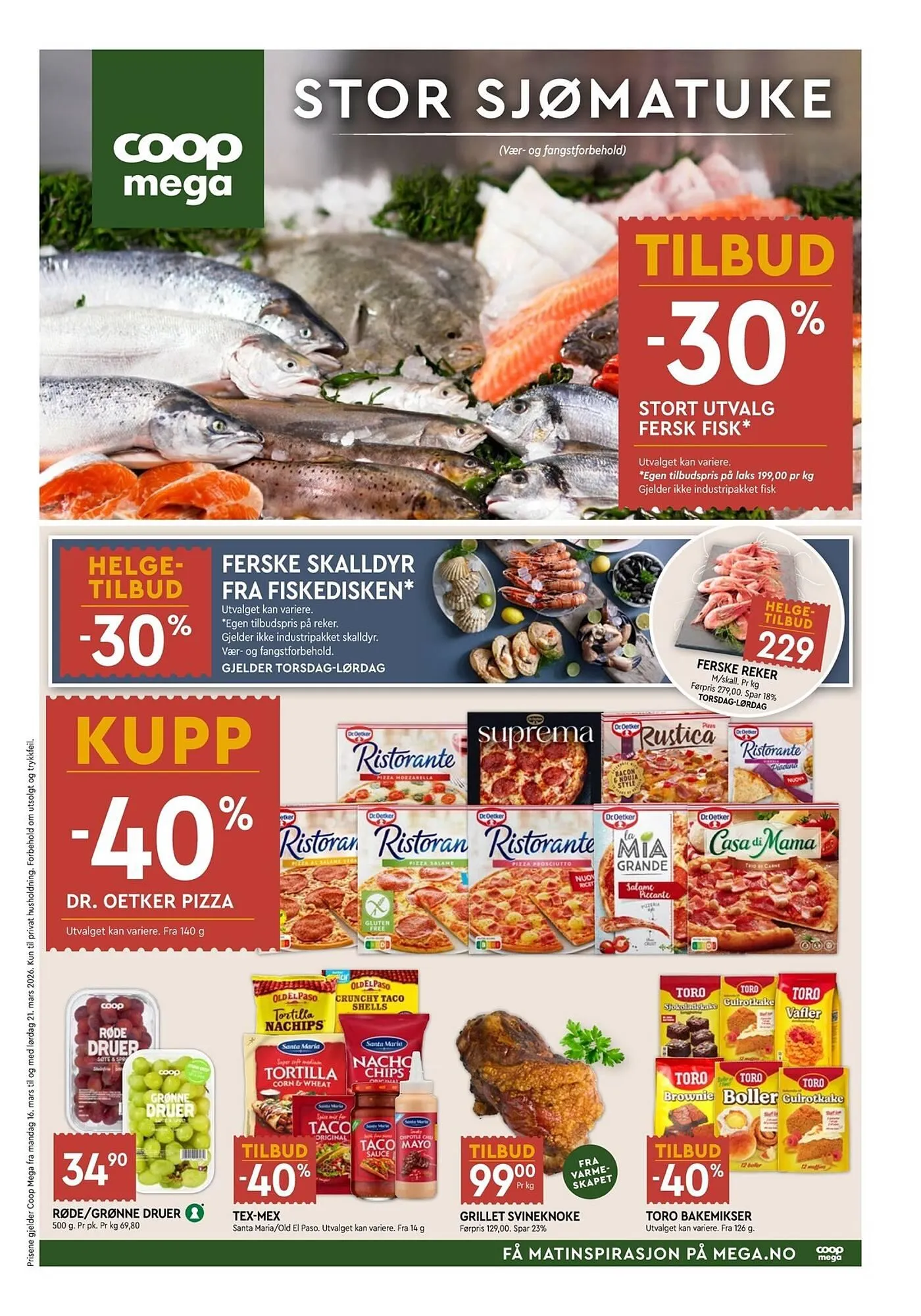 Coop Mega kundeavis fra 16. mars til 21. mars 2026 - kundeavisside 1