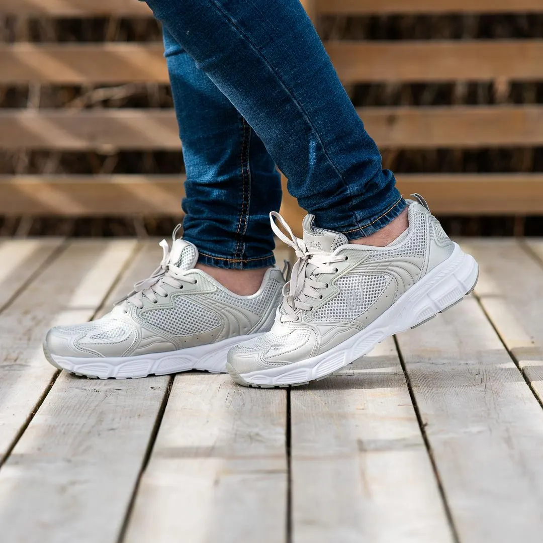 Grete Waitz fritidssko – hvit / sølv, dame