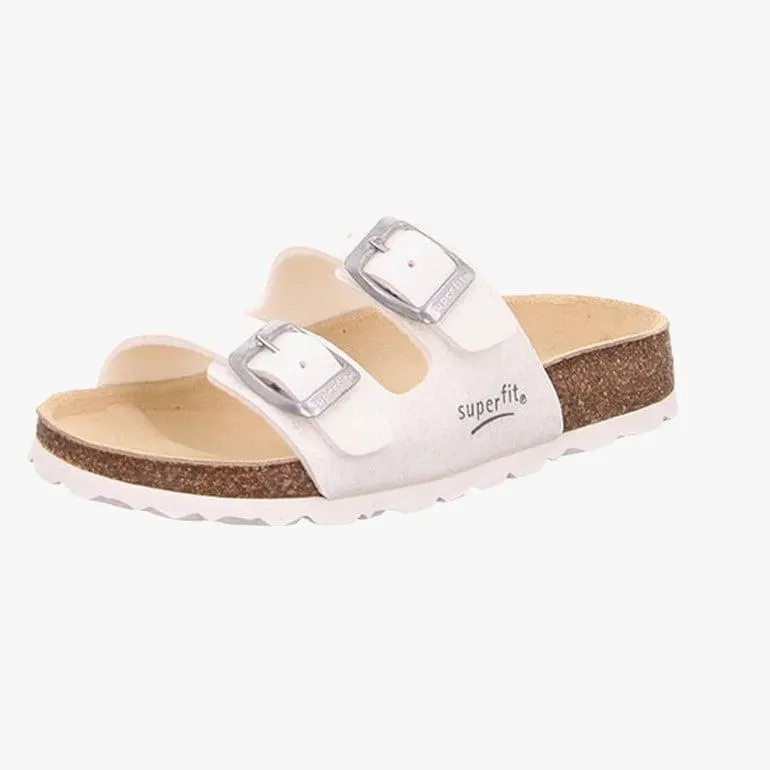 Korksandal m/spenner, rosa