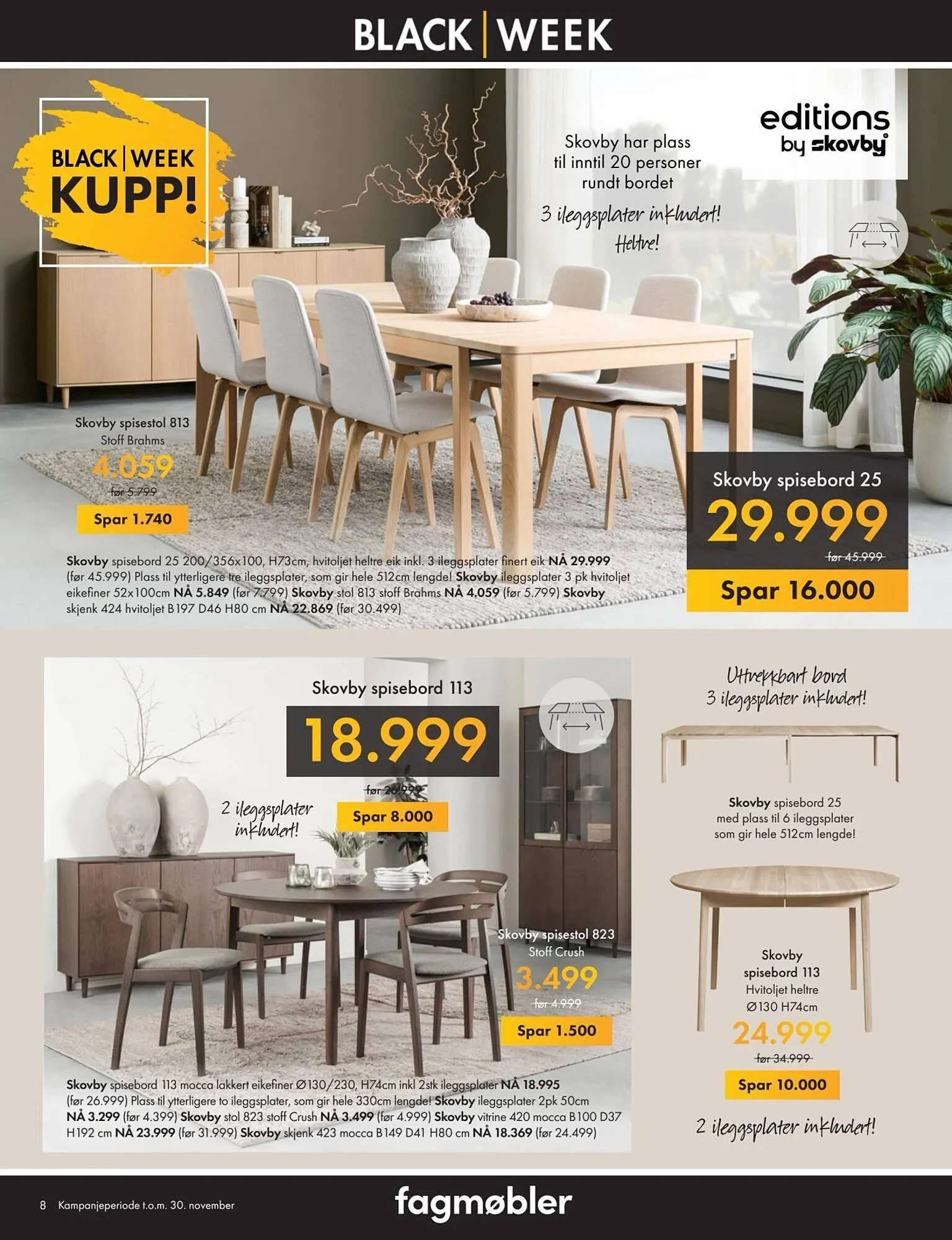 Fagmøbler kundeavis fra 1. november til 30. november 2025 - kundeavisside 8