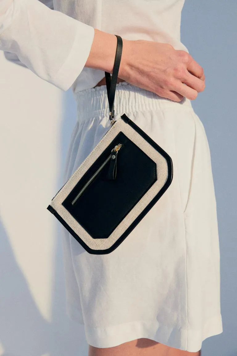 Clutch i canvas
