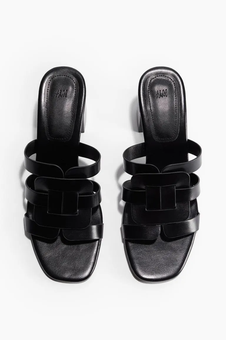 Block-heeled sandals