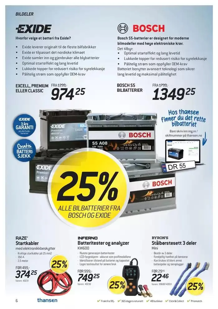 Aktuell kundeavis Thansen fra 26. februar til 25. mars 2025 - kundeavisside 6