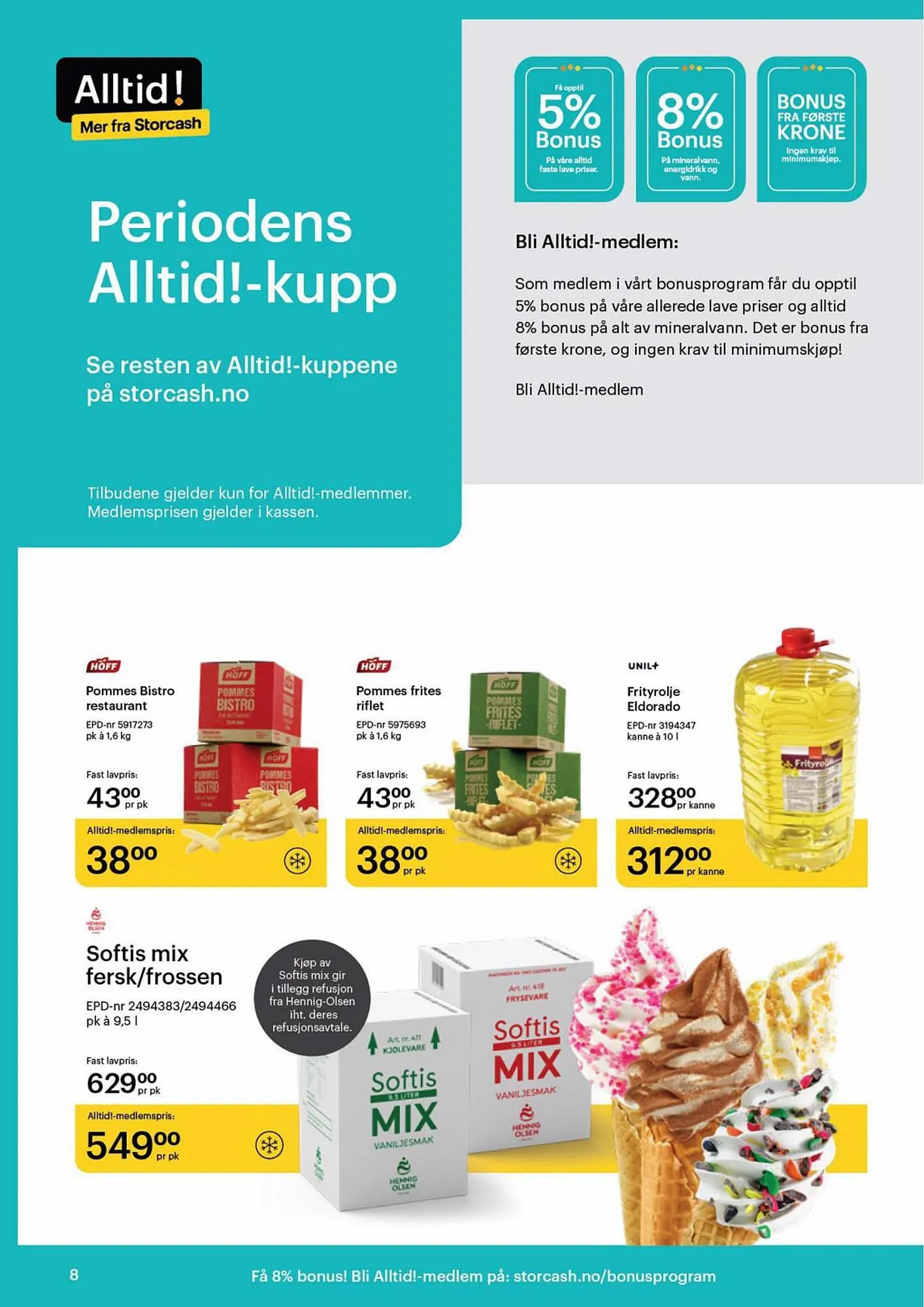 Storcash Kundeavis fra 7. august til 9. september 2023 - kundeavisside 8
