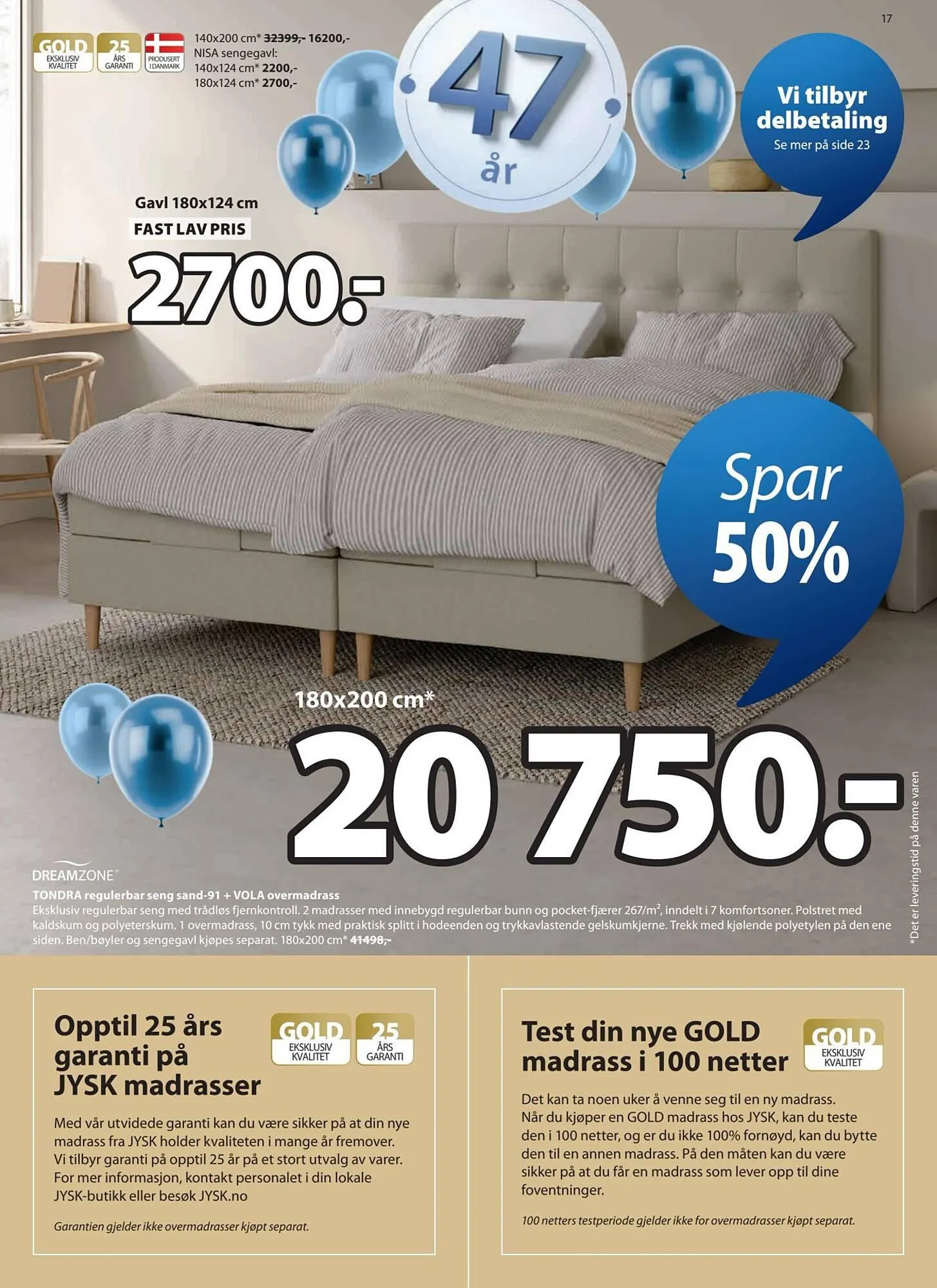 JYSK kundeavis fra 30. mars til 12. april 2026 - kundeavisside 17
