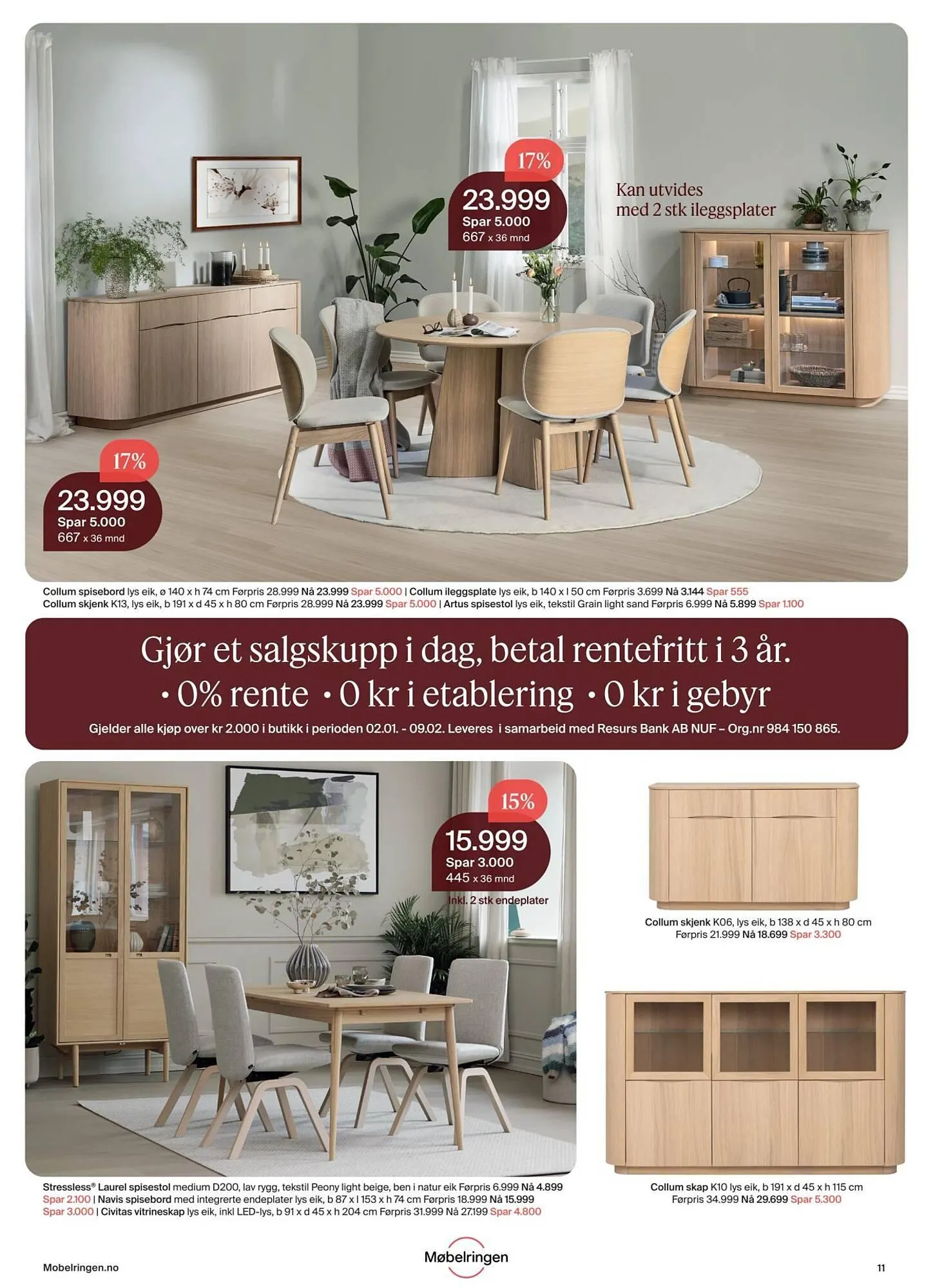 Møbelringen Kundeavis fra 1. januar til 9. februar 2025 - kundeavisside 11