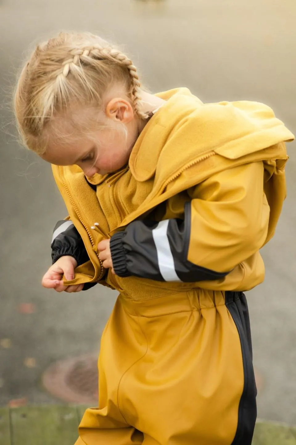 Lofoten fôret regnjakke barn 1-7
