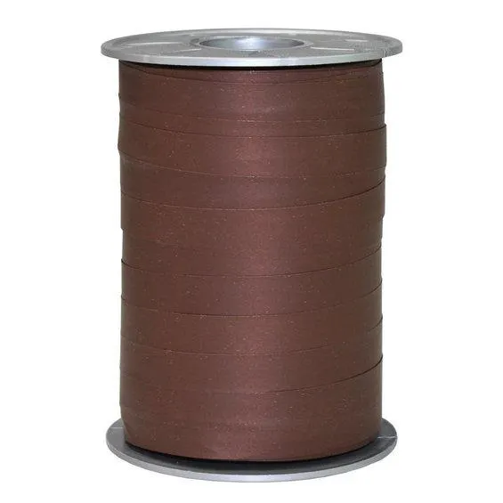 Gavebånd 200 meter på rull, 1 cm bred – espresso