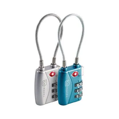 Go Travel TSA Kombi Hengelås, kabel, 2 stk