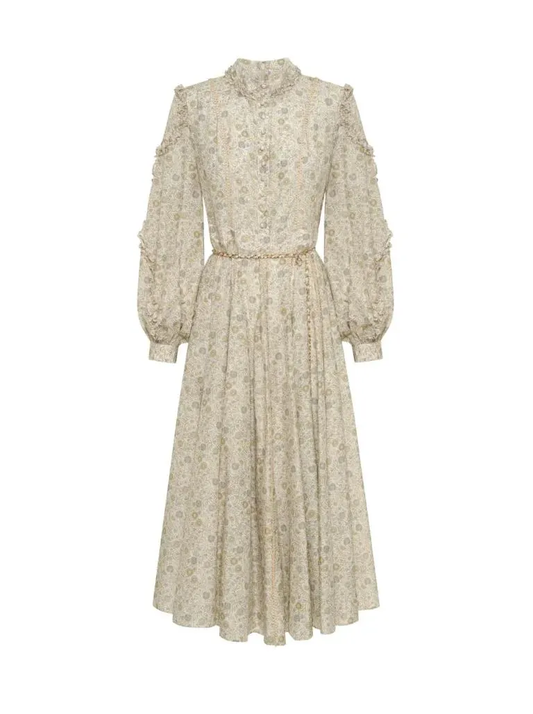 Dahlia Midi Dress – Flerfarget