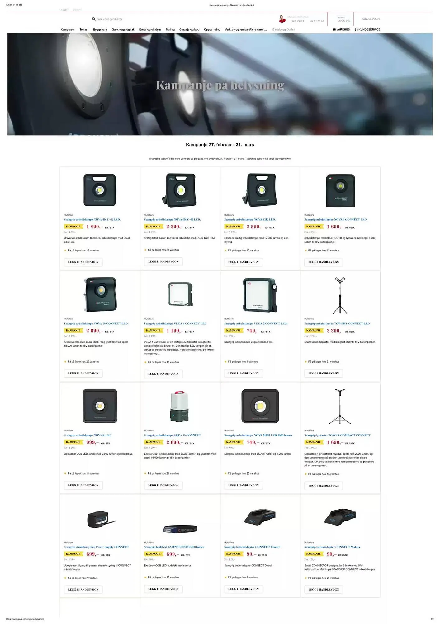 Gausdal Landhandleri Kundeavis - 1