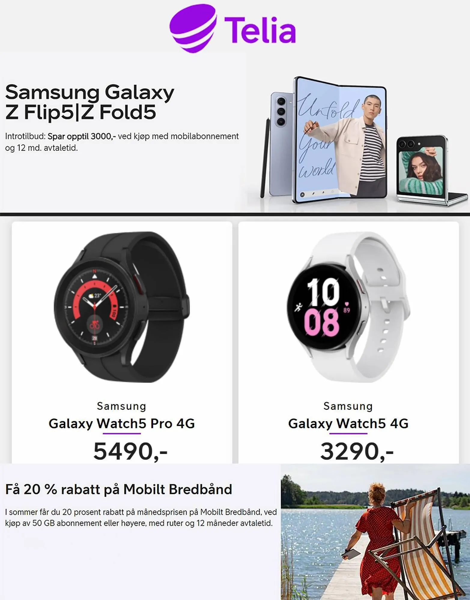 Telia Kundeavis fra 8. august til 10. september 2023 - kundeavisside 1