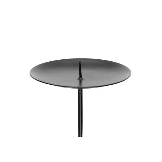 Lysholder med stift Sort 1 stk