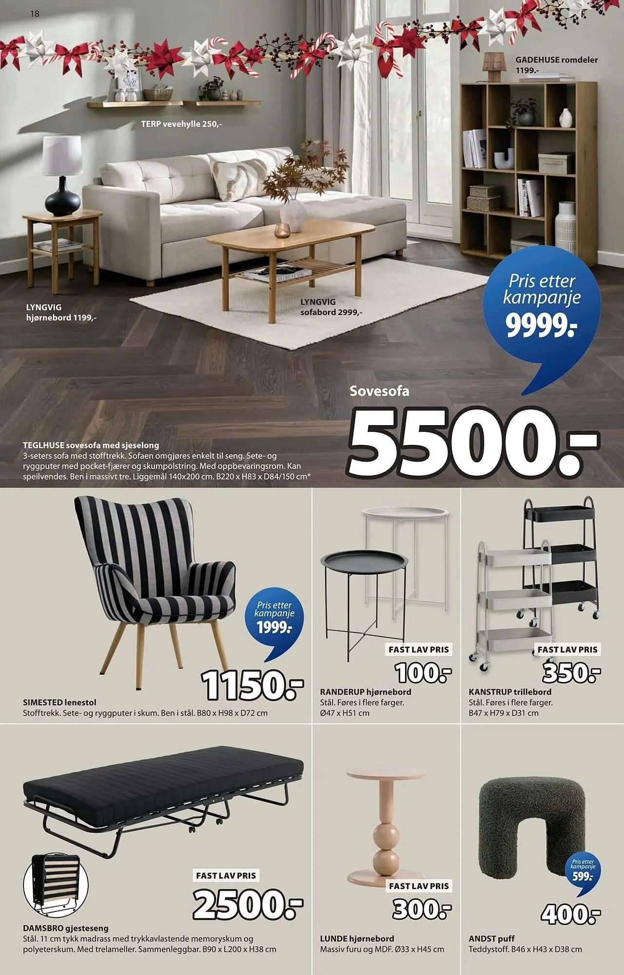 JYSK kundeavis fra 1. desember til 14. desember 2025 - kundeavisside 18