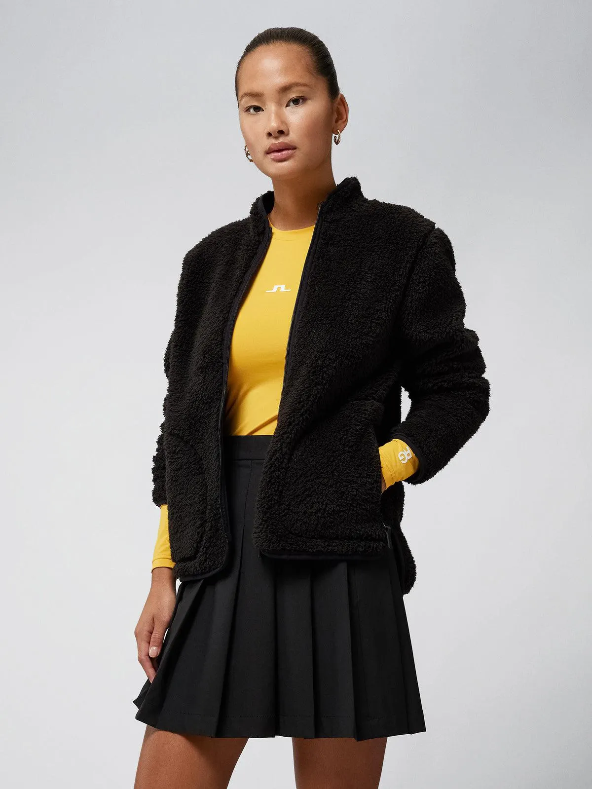Patricia Pile Fleece Jacket Black