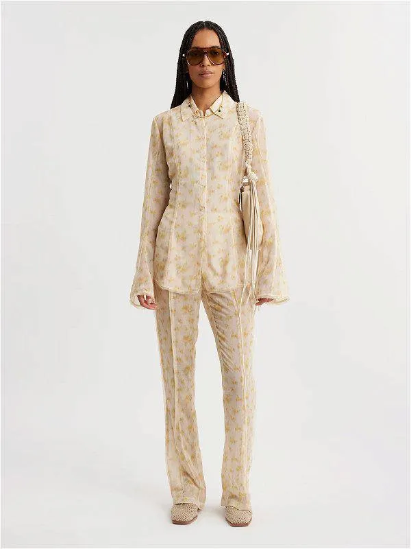 Youbin Print Shirt Yellow Mix