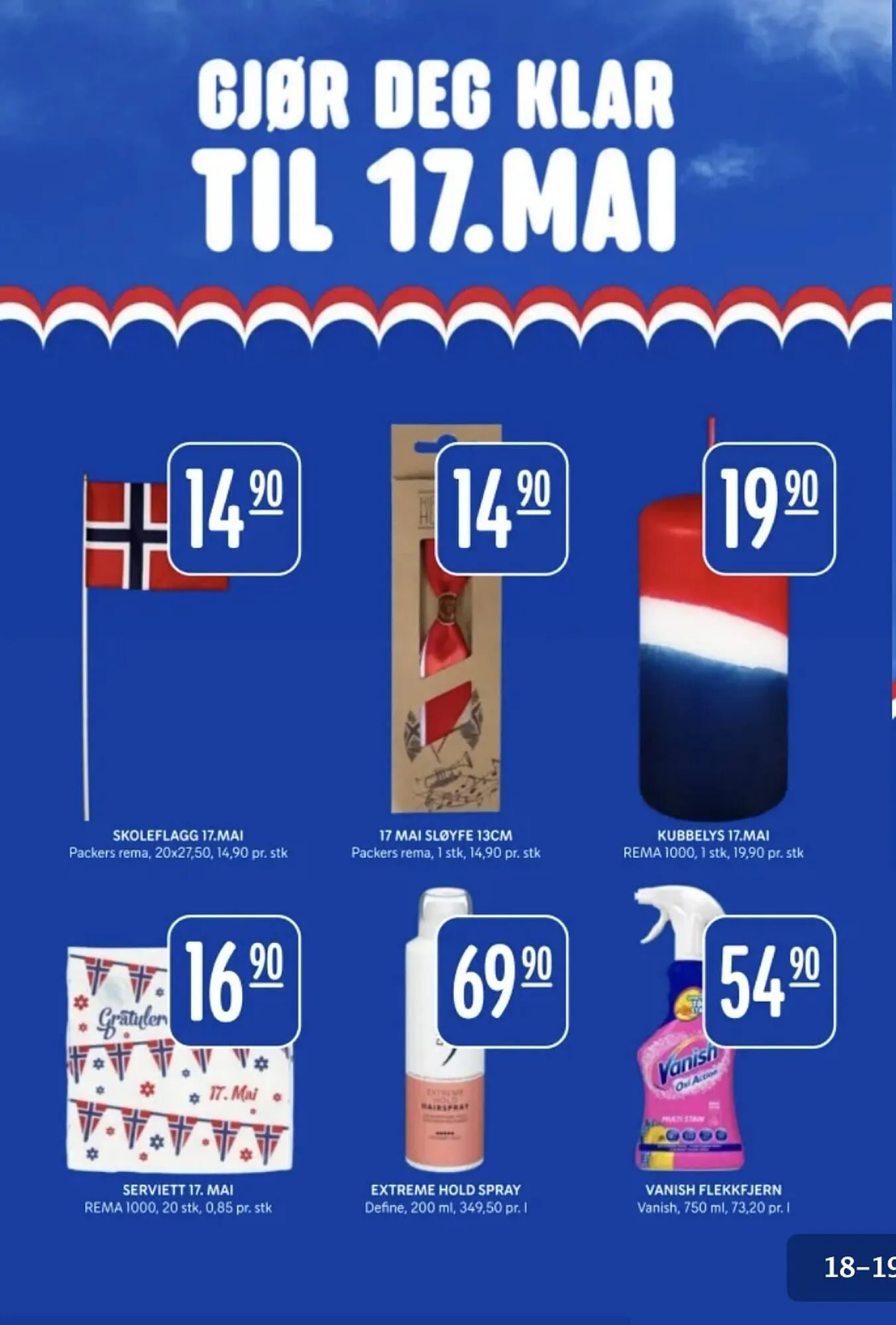 Rema 1000 kundeavis fra 11. mai til 16. mai 2026 - kundeavisside 18