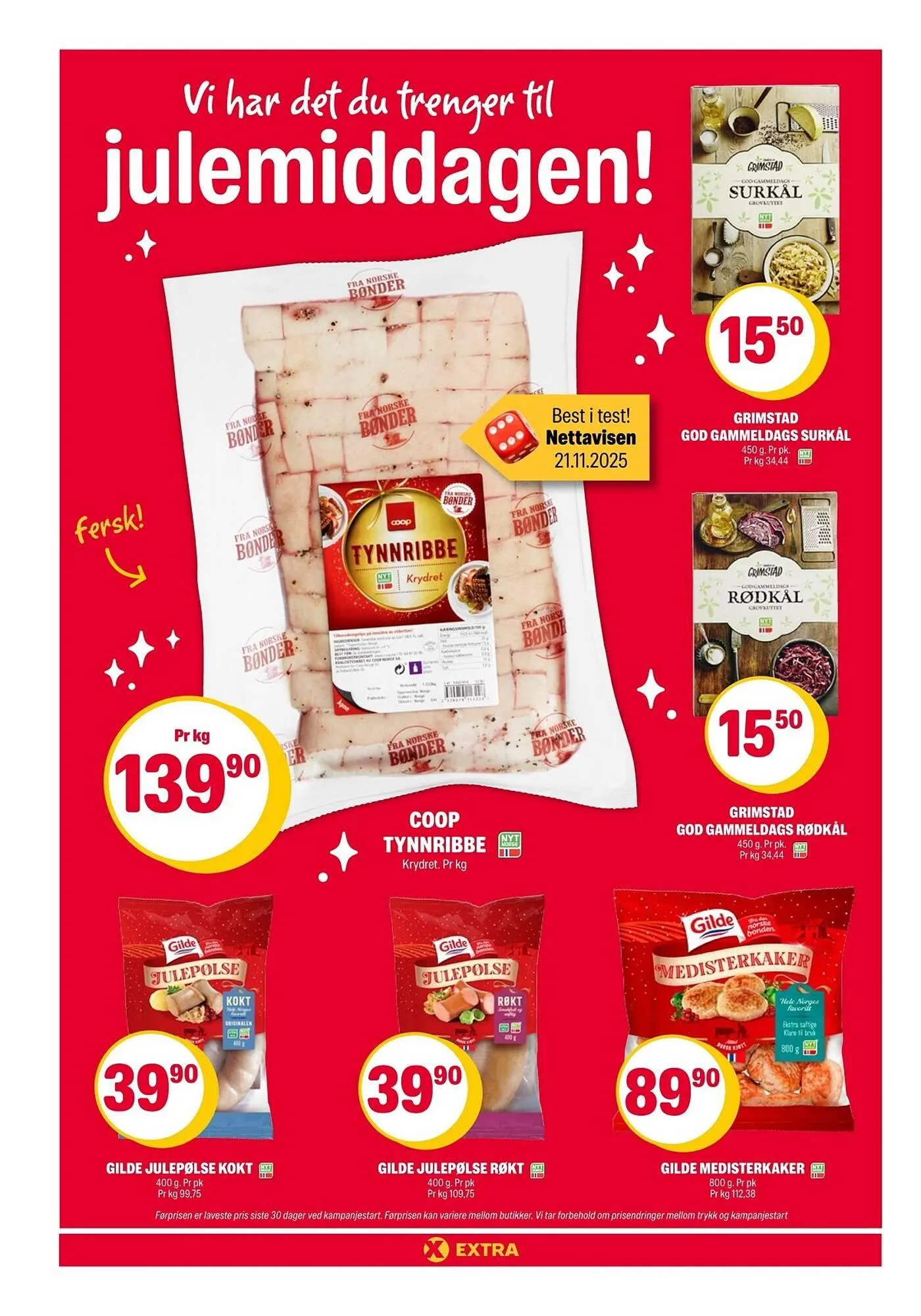 Coop Extra kundeavis fra 1. desember til 7. desember 2025 - kundeavisside 14