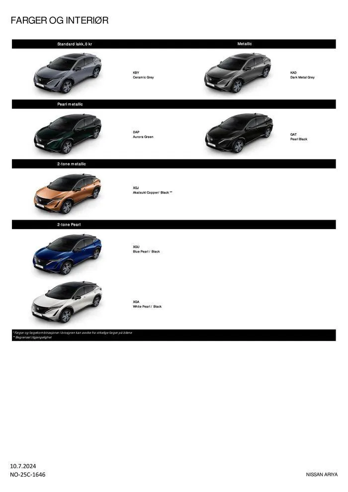 Nissan ARIYA fra 11. juli til 11. juli 2025 - kundeavisside 8
