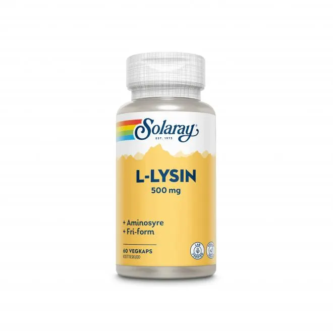 Solaray L-lysin 500 mg 60 kapsler