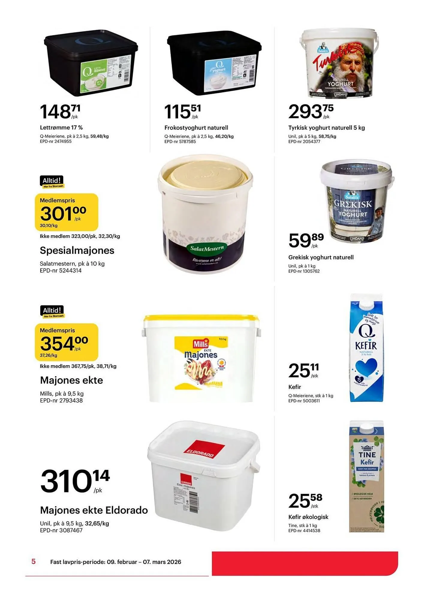 Storcash kundeavis fra 9. februar til 7. mars 2026 - kundeavisside 5